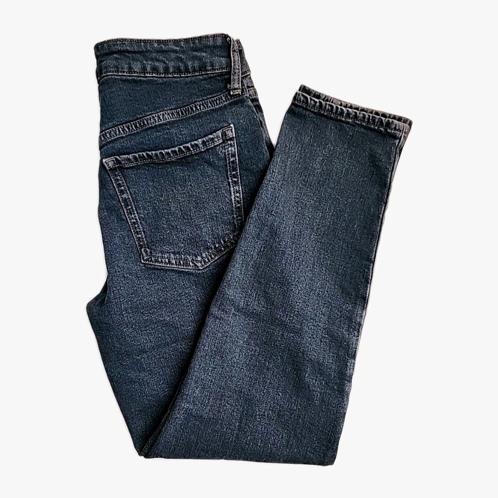 Old Navy Women's Jeans 4 Dark Blue High Rise O.G. Straight Secret Slim Pockets. - Picture 4 of 6